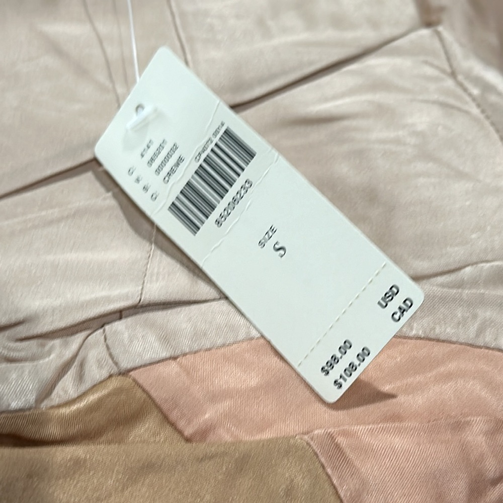 Final Sale 👀 No More Low Offers By Anthropologie Colorblock Satin Slip Dress - Picture 12 of 13